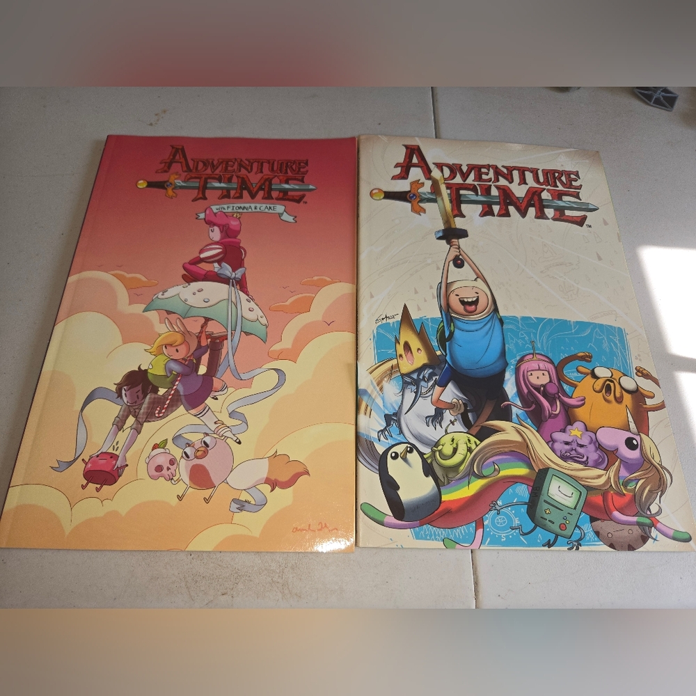 2 Adventure Time Graphic Novels With Fiona & Cake Comic Lot